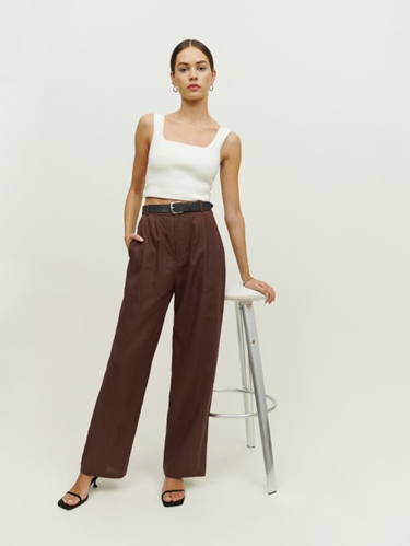 The Vesta Pant in Cafe